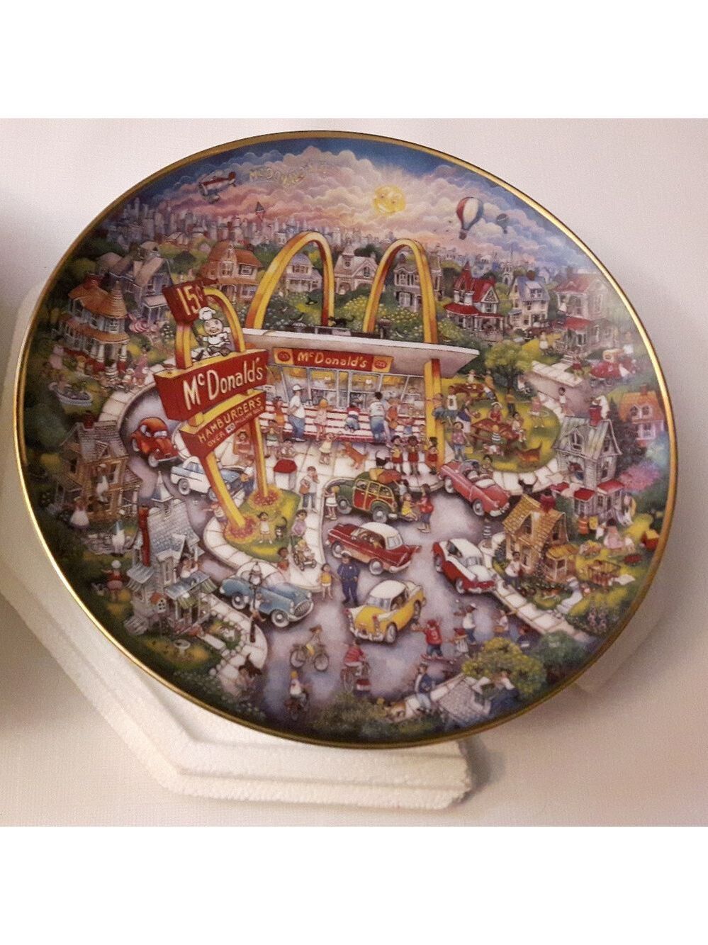 Franklin Mint McDonald's Plate Golden Moments